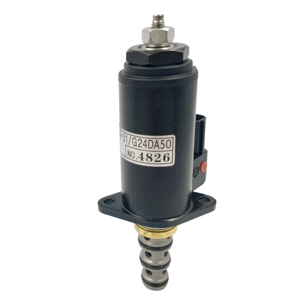 Válvula Solenoide Punto Rojo l YT35V00013F1| YT-35V-00013-F1 | Excavadora Kobelco SK200SRLC | Aftermarket Quality Premium